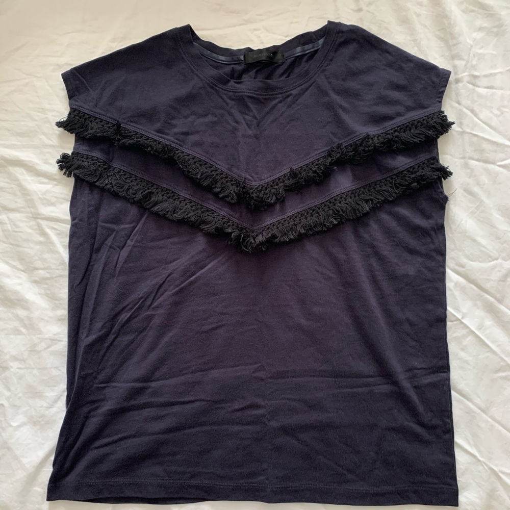 JEANASiS Fringe Sleeveless T-Shirt (Made in Japan)